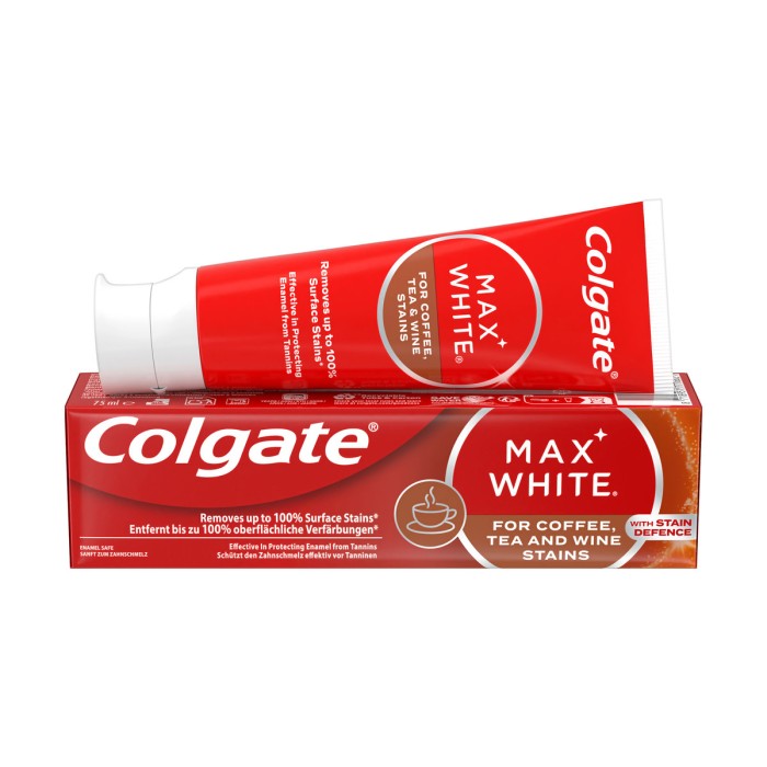 Colgate Max White For Coffee, Tea & Wine ?d??t???eµa 75ml Σώμα