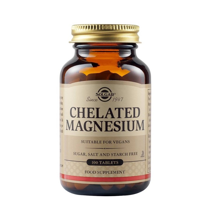 Solgar Chelated Magnesium 100mg Dietary Supplement 100pcs