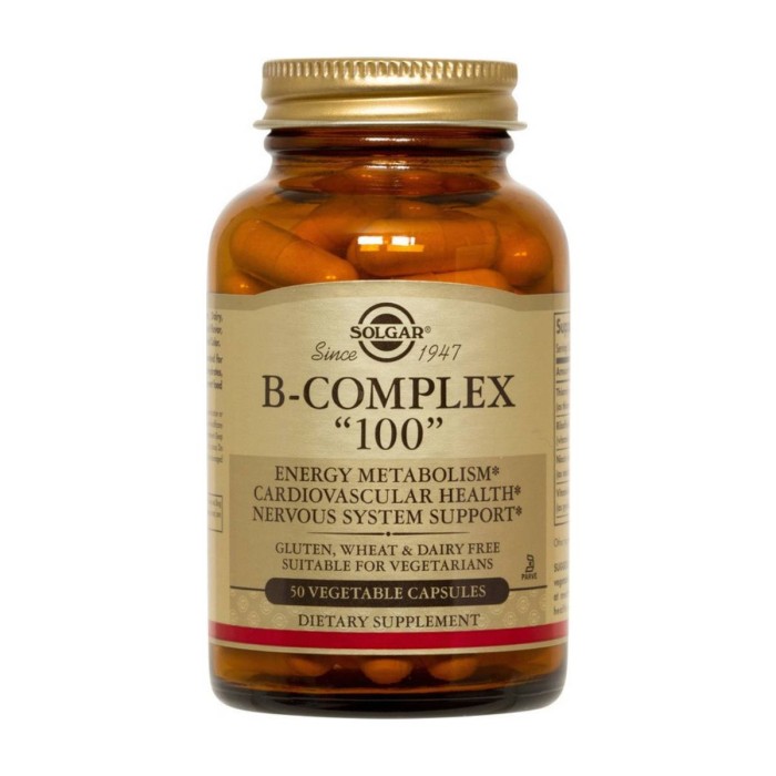 Solgar B - Complex 100 Φυτικό Συμπλήρωμα Διατροφής 50τμχ
