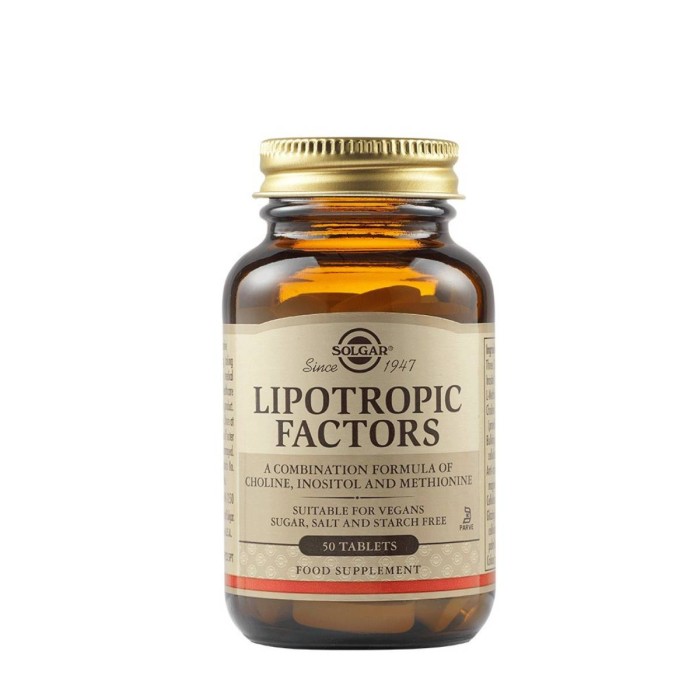 Solgar Lipotropic Factors Dietary Supplement 50pcs