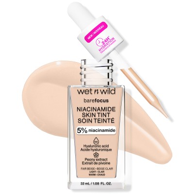 Wet n Wild Bare Focus Niacinamide Skin Tint Serum Foundation Fair Beige 32gr