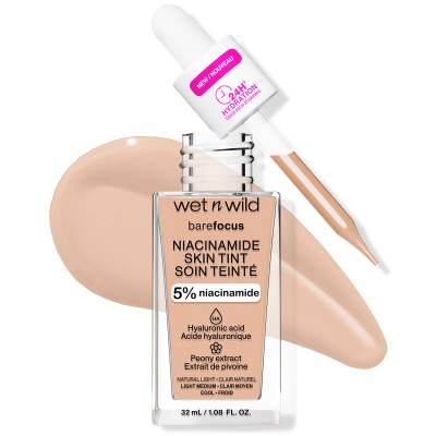 Wet n Wild Bare Focus - Skin Tint Serum Foundation Με Νιασιναμίδη Natural Light 32gr