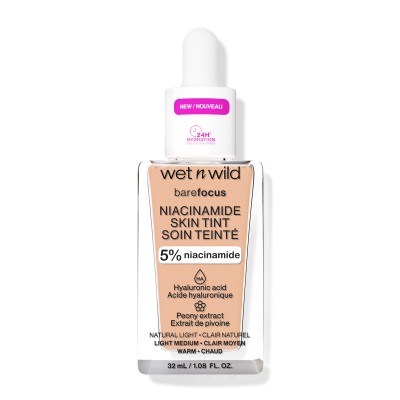Wet n Wild Bare Focus - Skin Tint Serum Foundation Με Νιασιναμίδη Natural Light 32gr