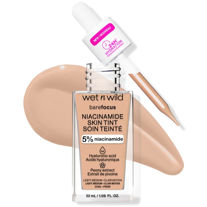Wet n Wild Bare Focus - Skin Tint Serum Foundation Με Νιασιναμίδη Light Medium 32gr