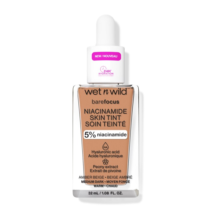 Wet n Wild Bare Focus - Skin Tint Serum Foundation Με Νιασιναμίδη Amber Beige 32gr
