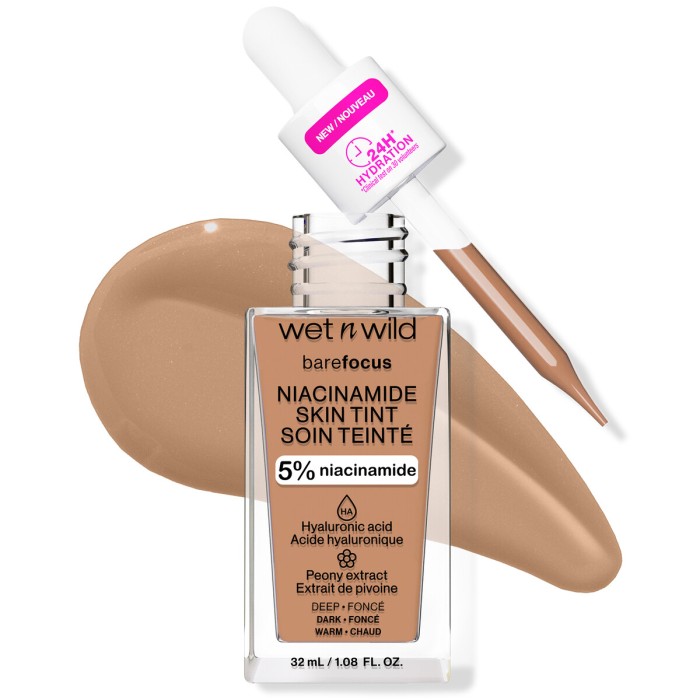 Wet n Wild Bare Focus - Skin Tint Serum Foundation Με Νιασιναμίδη Deep 32gr