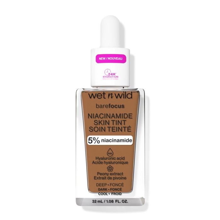Wet n Wild Bare Focus - Skin Tint Serum Foundation Με Νιασιναμίδη Deep 32gr