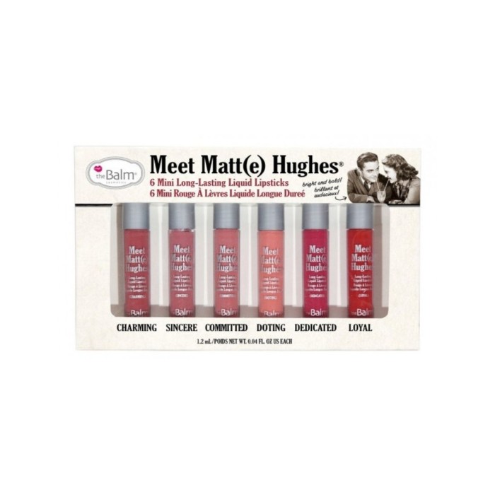 theBalm Mmh : Meet Matte Hughes 6 Mini Liquid Lipsticks Vol. 1 6 x 1.2ml