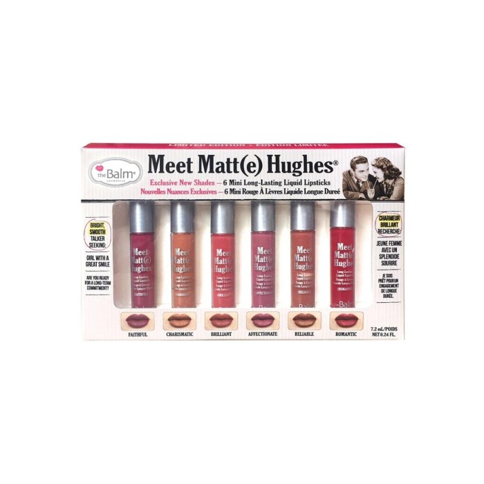 theBalm Meet Matt(e) Hughes 6 Mini Liquid Lipsticks Vol. 2 6 x 1.2ml