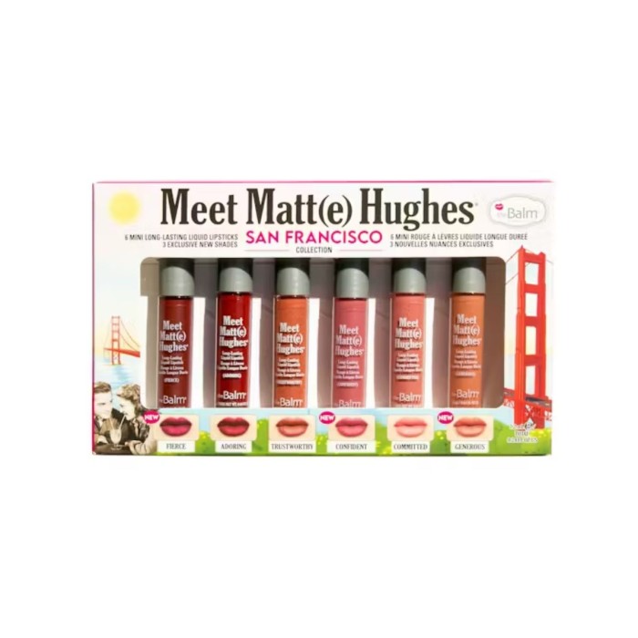 theBalm Mmh : Meet Matte Hughes 6 Mini Liquid Lipsticks San Francisco 6 x 1.2 ml