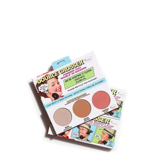 theBalm Double Crosser Highlighter Bronzer & Blush Palette 8.5g