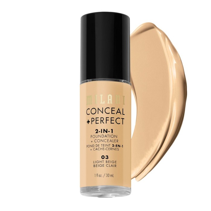 Milani Conceal + Perfect 2in1 Liquid Foundation 03 Light Beige
