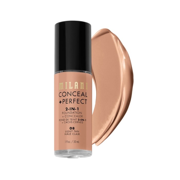 Milani Conceal + Perfect 2in1 Liquid Foundation 08 Light Tan
