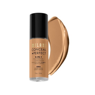 Milani Conceal + Perfect 2in1 Liquid Foundation 08A Warm Sand