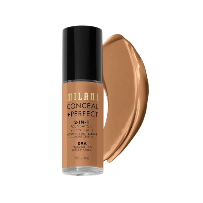 Milani Conceal + Perfect 2in1 Liquid Foundation 09A Natural Tan