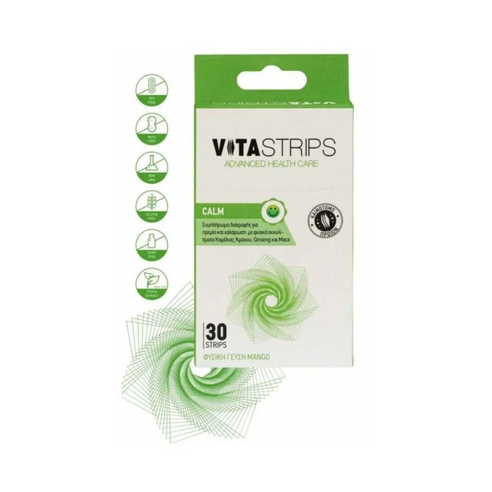 Vitastrips Calm Dietary Supplement for Calmness & Relaxation 30pcs