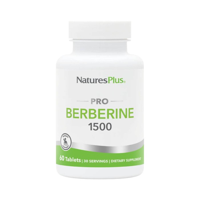 Natures Plus Berberine 1500mg 60 Ταμπλέτες