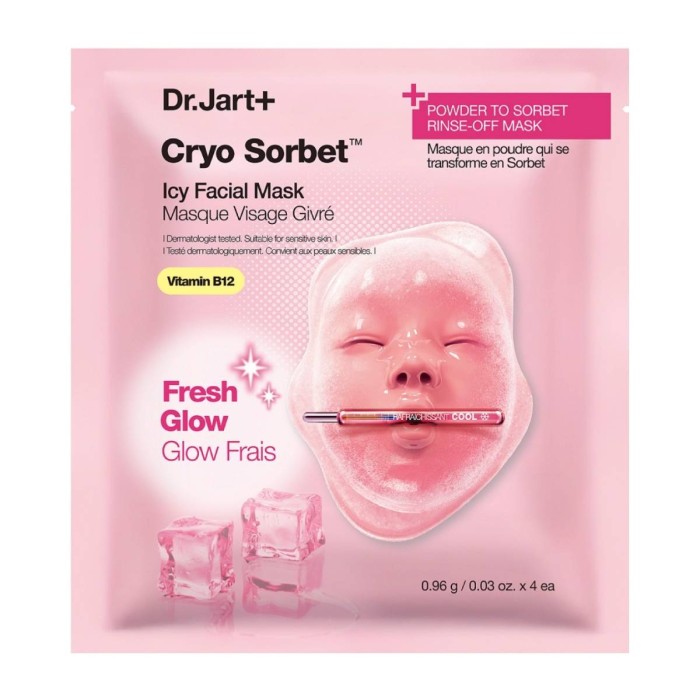 Dr. Jart+ Cryo Sorbet Icy Μάσκα Προσώπου 4x0.96g