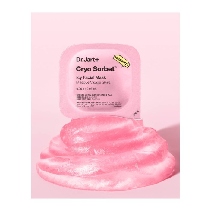 Dr. Jart+ Cryo Sorbet Icy Μάσκα Προσώπου 4x0.96g
