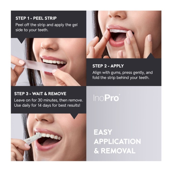 Inopro Advanced Whitening Strips Bromelain - 7 treatments Body