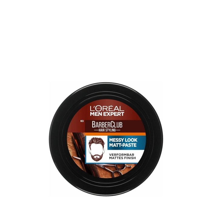 L Oreal Men Expert Barber Clubmessy Hair Clay Πηλός Μαλλιών 75ml