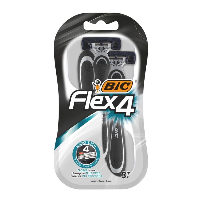 Bic Flex 4 Disposable Razors 3pcs