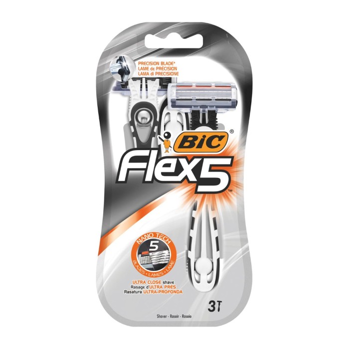 Bic Flex 5 Disposable Razors 3pcs