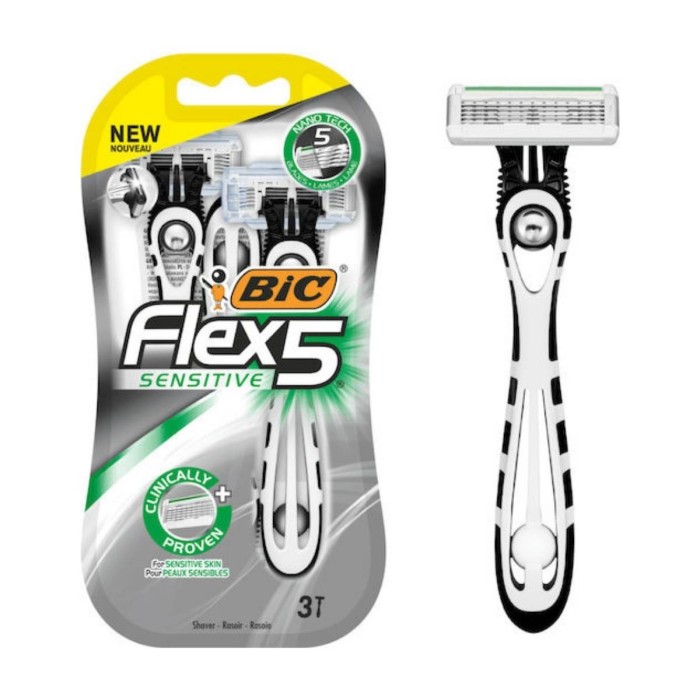 Bic Hybrid Flex 5 Sensitive Ξυραφάκια 3τμχ