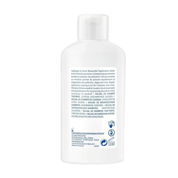 Ducray Kelual DS - Treatment Shampoo for Severe Dandruff Conditions, 100ml