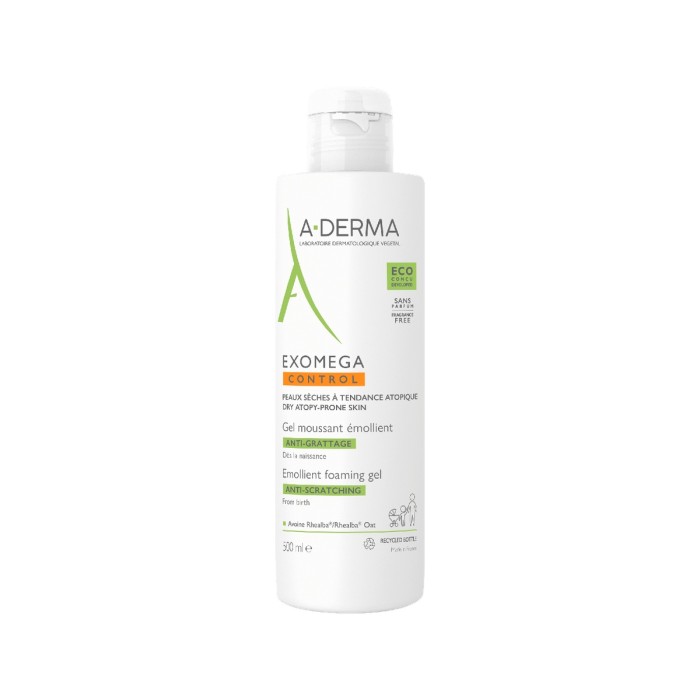 A-Derma Exomega Control Gel Καθαρισμού για Ατοπικό Δέρμα 500ml