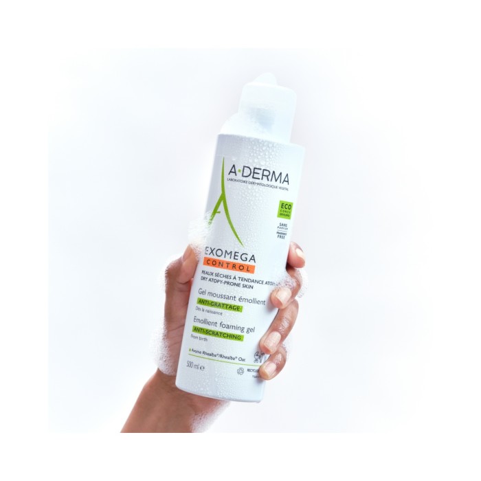 A-Derma Exomega Control Gel Καθαρισμού για Ατοπικό Δέρμα 500ml