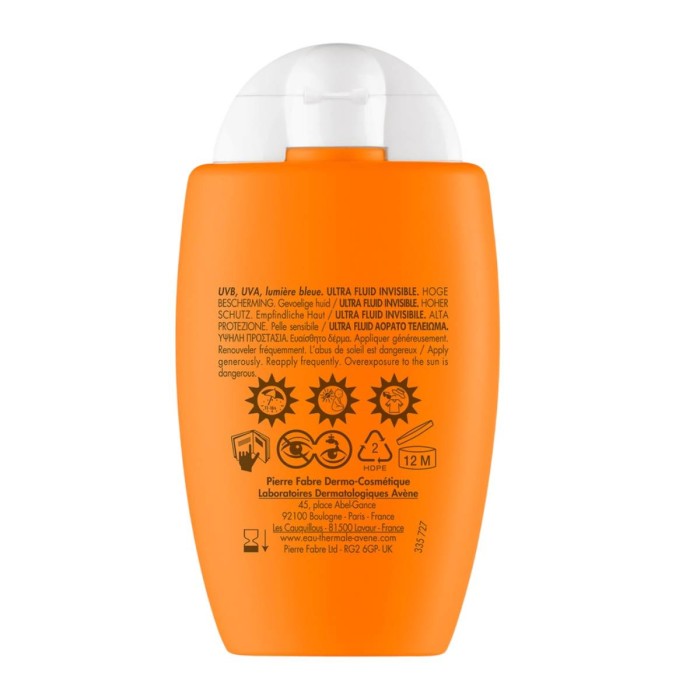 Eau Thermale Avene Ultra Fluid Invisible Αντιηλιακή Κρέμα Προσώπου SPF50+ 50ml