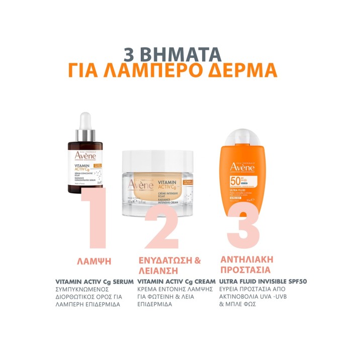 Eau Thermale Avene Vitamin Active Cg Κρέμα Εντατικής λάμψης 50ml