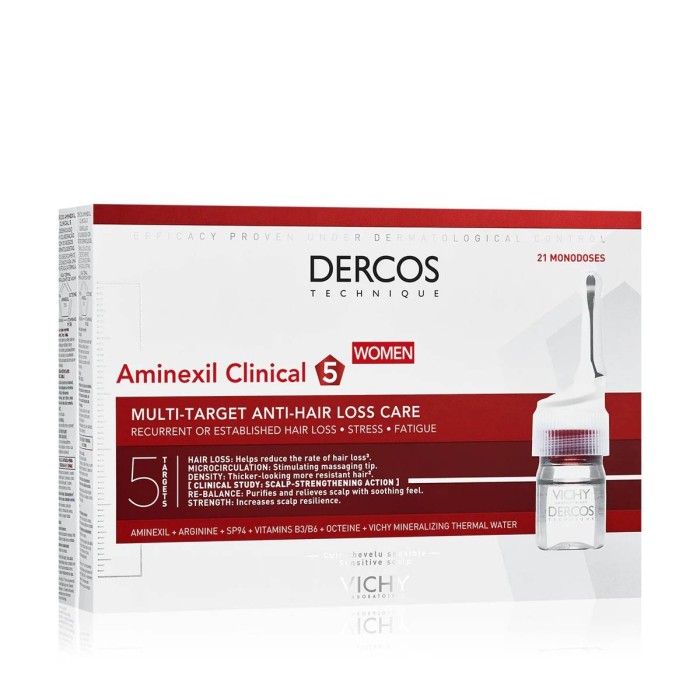 Vichy Dercos Aminexil Clinical 5 Αγωγή κατά της Τριχόπτωσης 21x6ml