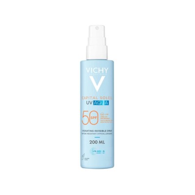 Vichy Capital Soleil UV Aqua Hydrating Invisible Spray Αντηλιακό Σπρέι Σώματος SPF50 200ml