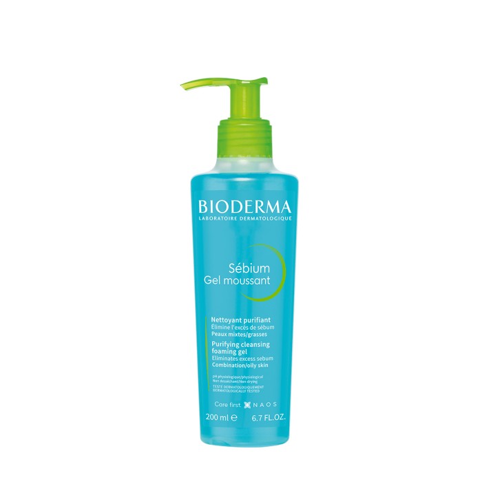 Bioderma Sebium Εξυγιαντικό Αφρίζον Gel Καθαρισμού 200ml