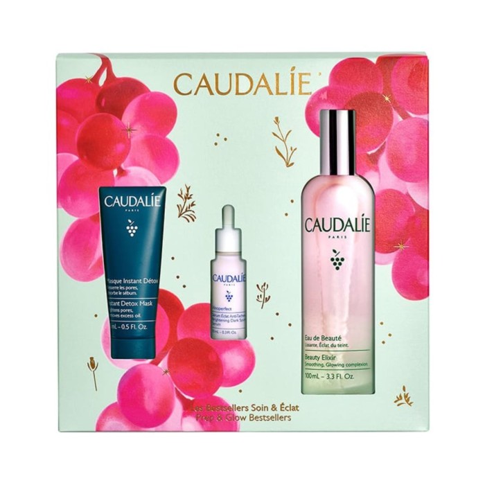 Caudalie Xmas Promo Prep & Glow Bestsellers Set