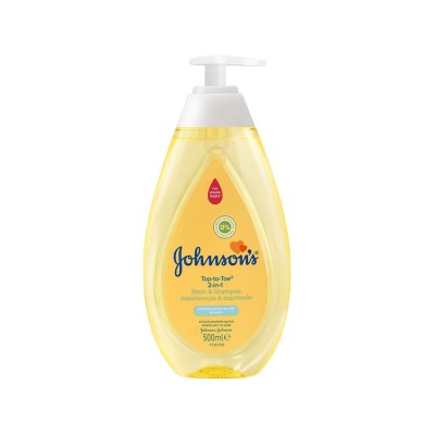 Johnsons Top-To-Toe Pump Shower Gel & Shampoo 500ml