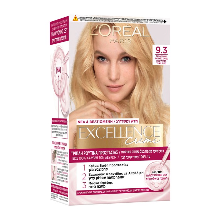 LOreal Paris Excellence Creme 9.3 Very Light Blonde, 48ml