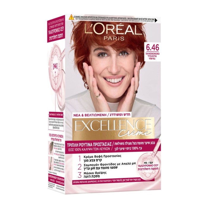 LOreal Paris Excellence Creme No 6.46 Copper Red, 48ml