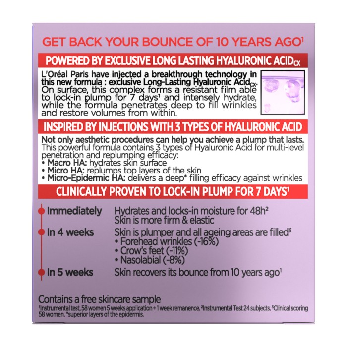 LOreal Paris Revitalift Filler Renew Day Cream With Hyaluronic Acid 50 ml