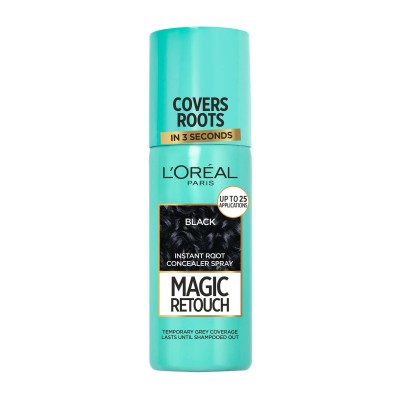 LOreal Paris Magic Retouch - Σπρέι Κάλυψης Λευκών Ριζών 1 Μαύρο, 75ml