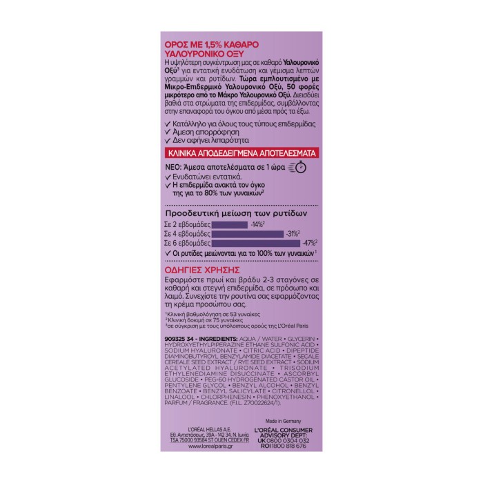 LOreal Paris Revitalift Filler Serum, 30ml