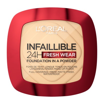 LOreal Paris Infaillible 24H Fresh Wear - Foundation σε Μορφή Πούδρας 120 Warm, 9gr
