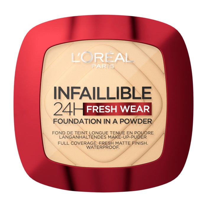 LOreal Paris Infaillible 24H Fresh Wear - Foundation σε Μορφή Πούδρας 120 Warm, 9gr