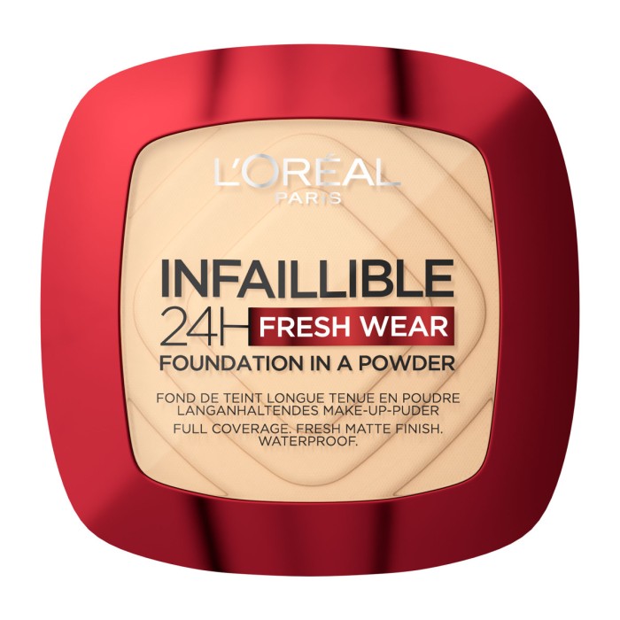 LOreal Paris Infaillible 24H Fresh Wear Foundation In A Powder 130 Neutral, 9gr