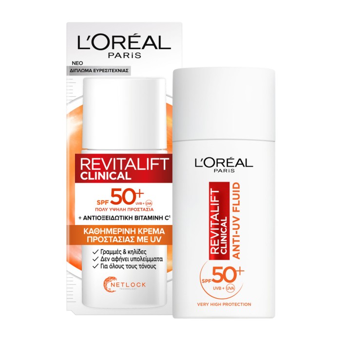 LOreal Paris Revitalift Clinical Anti-UV Fluid Vitamin C SPF50+, 50ml