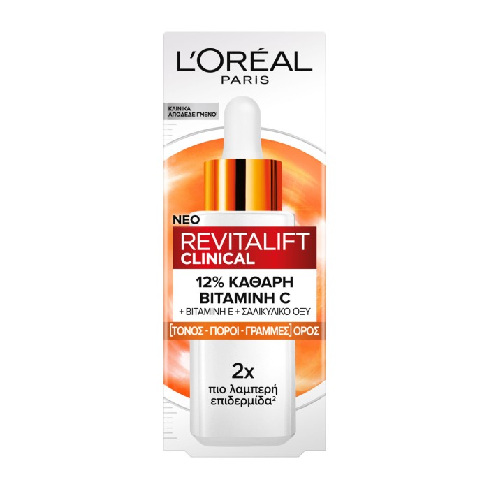 LOreal Paris Revitalift Clinical 12% Vit C Face Brightening Serum, 30ml