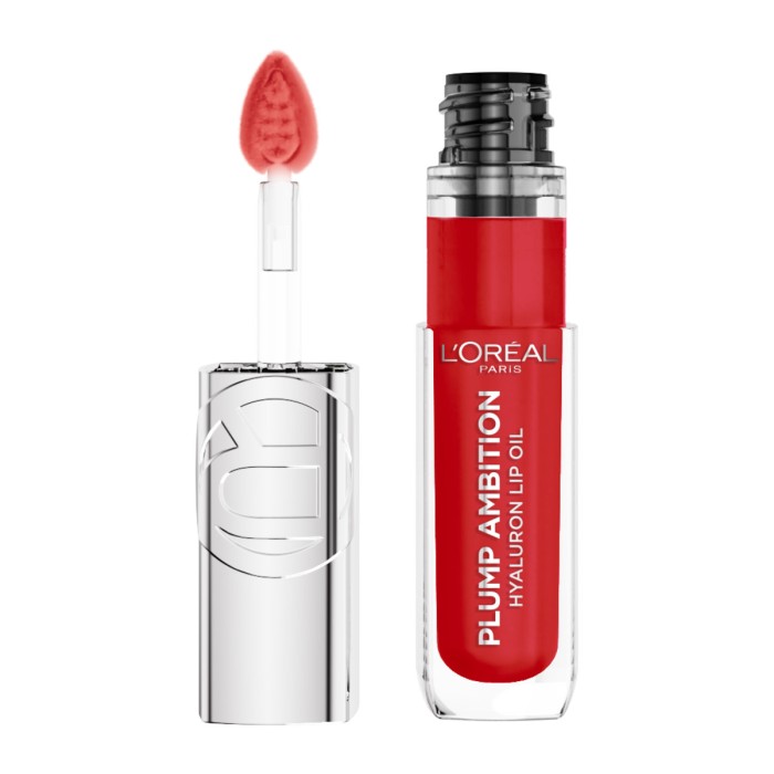 LOreal Paris Plump Ambition - Ενυδατικό Plumping Λάδι Χειλιών 380 Rouge In Love, 5ml