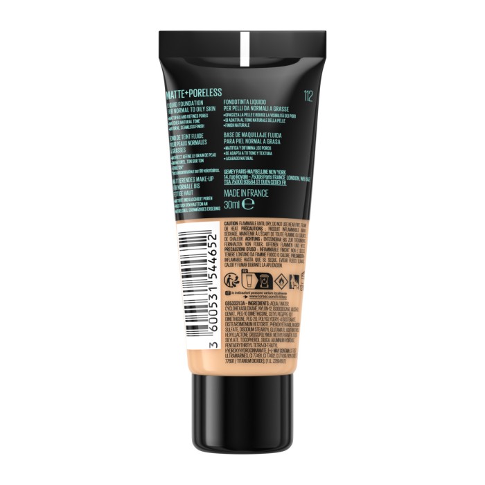 Maybelline Fit Me Matte + Poreless Foundation 112